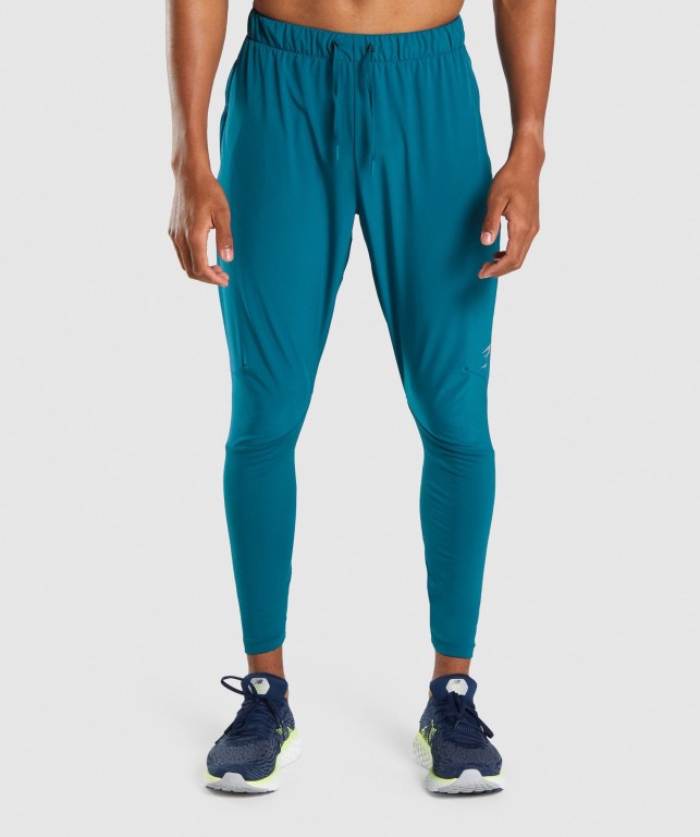 Pantalones Jogger Gymshark Speed Hombre Turquesa | vqJ7ida9lAx