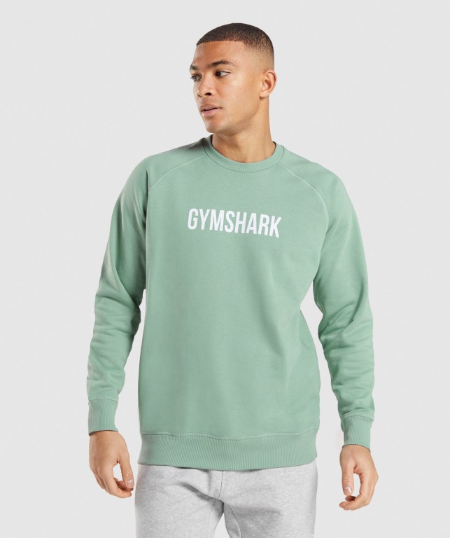 Pullover Gymshark Apollo Crew Hombre Azules | 654myo2kaEF