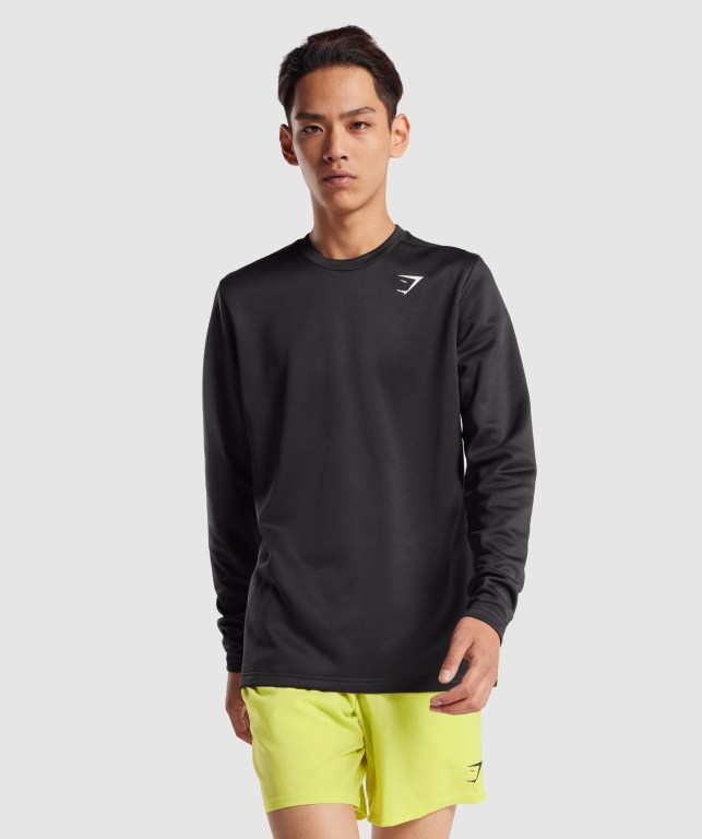 Pullover Gymshark Arrival Crew Sweatshirt Hombre Negros | CqOqRBu3jv8