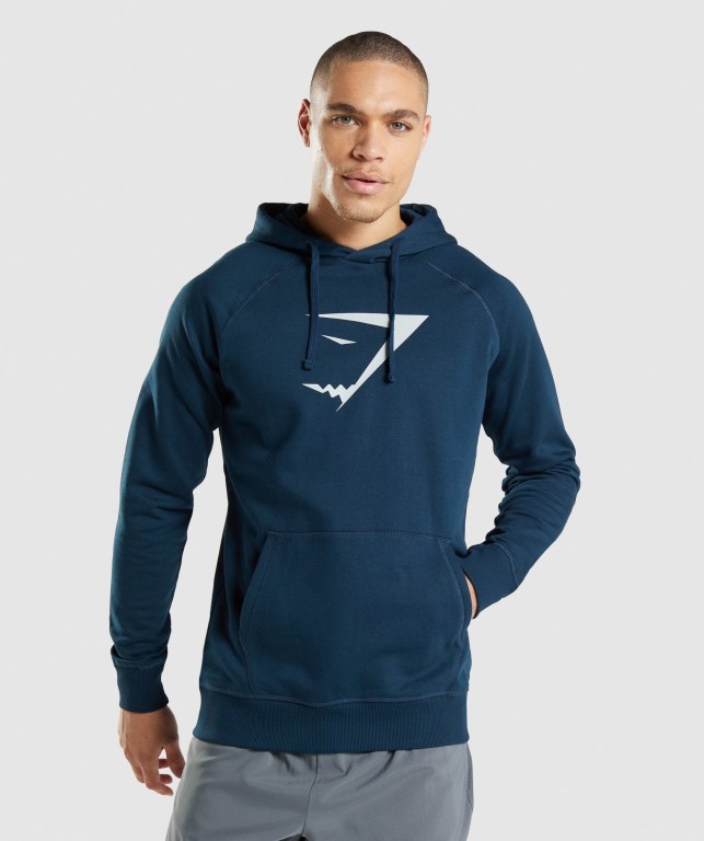 Pullover Gymshark Sharkhead Infill Hombre Azul Marino | JWDlLzZCBTE