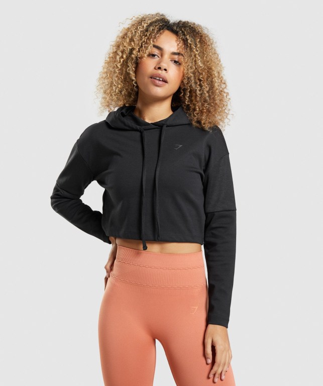 Pullover Gymshark Studio Warm-Up Mujer Negros | ahUxTHQbaKe