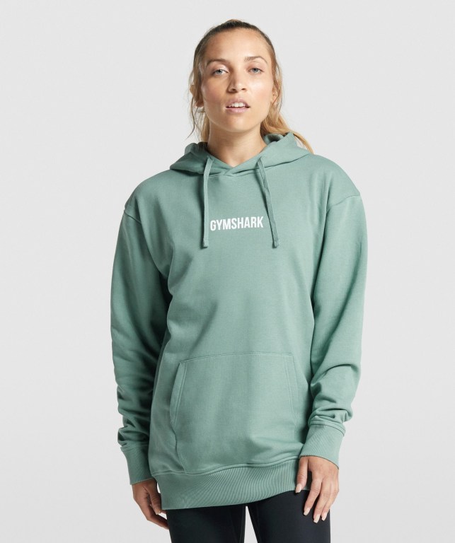 Sudadera Con Capucha Gymshark Apollo Graphic Oversized Mujer Verdes Claro | pfxjBnPpD7Y