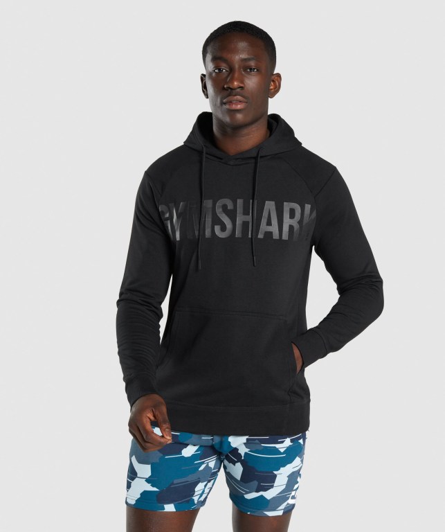 Sudadera Con Capucha Gymshark Bold Hombre Negros Negros | fECAk1ZeIKV