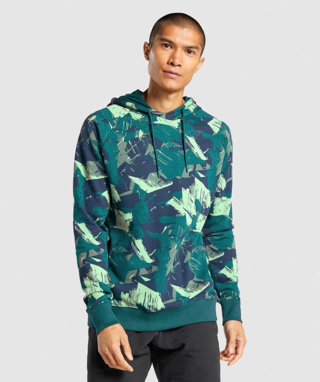 Sudadera Con Capucha Gymshark Bold Hombre Verdes | nV1cDm4aVMh