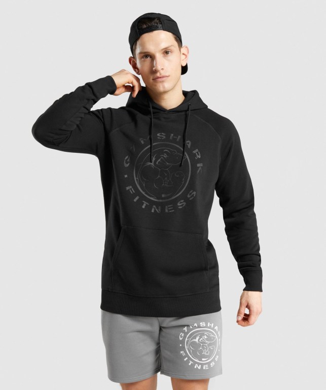 Sudadera Con Capucha Gymshark Legacy Hombre Negros Negros | 2j73McRqVTo