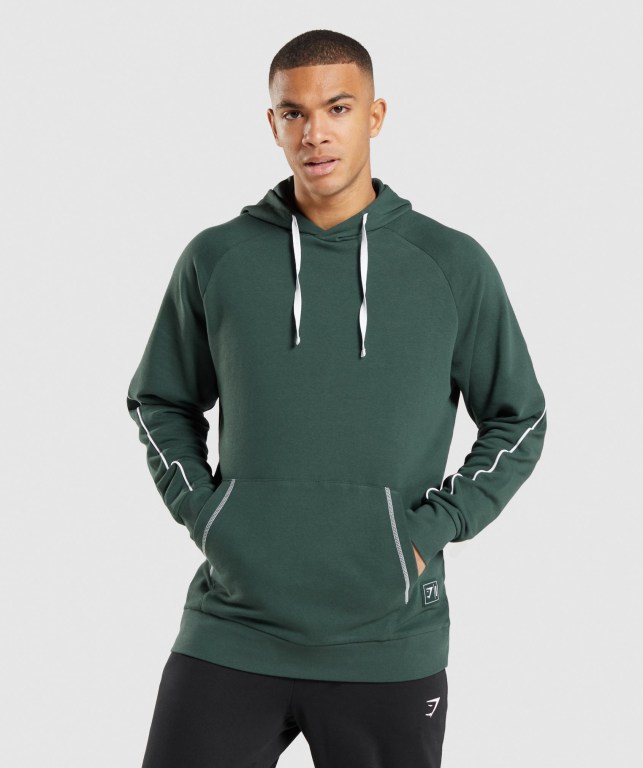 Sudadera Con Capucha Gymshark Recess Hombre Obsidian Verdes Blancos | lhgfqLl8hGO