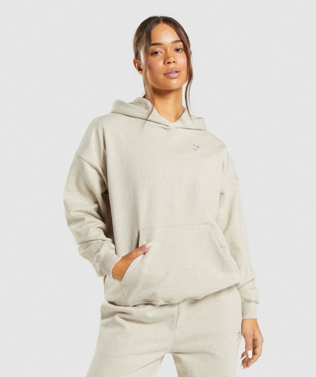 Sudadera Con Capucha Gymshark Rest Day Sweats Mujer Beige | dMuBbYUIJMQ