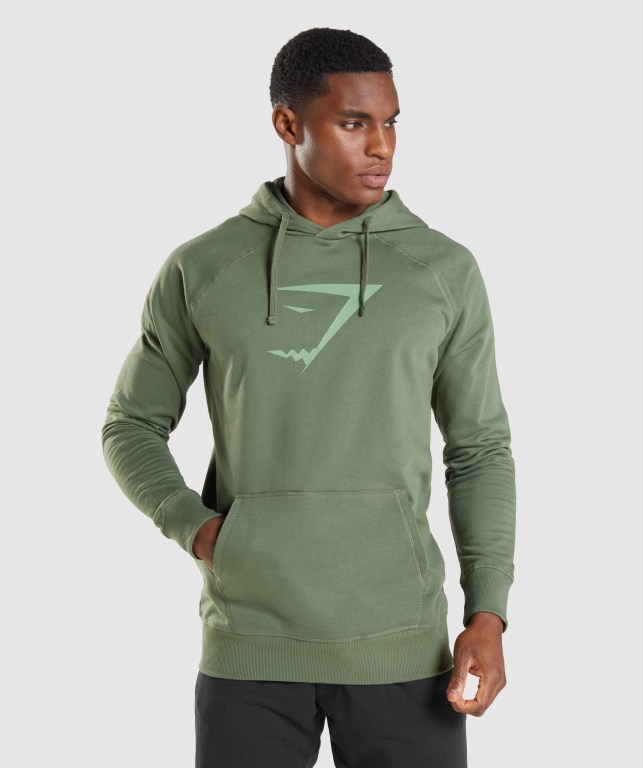 Sudadera Con Capucha Gymshark Sharkhead Infill Hombre Verdes | WwwNO2A3x7S