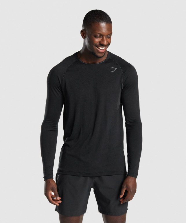 Sudaderas Gymshark Apex Seamless Hombre Negros | jWnN22MToeg