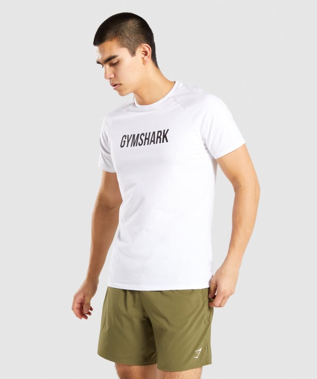 Sudaderas Gymshark Apollo Hombre Blancos | 3PK8UrBOOmE