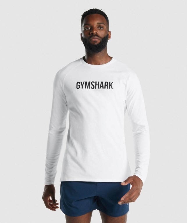 Sudaderas Gymshark Apollo Hombre Blancos | WdLMUPUZQsp