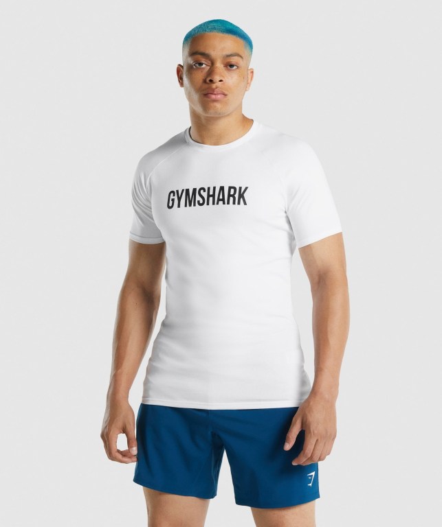 Sudaderas Gymshark Apollo Hombre Blancos | huwuSUcT7Yv