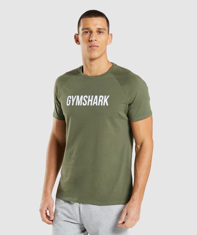 Sudaderas Gymshark Apollo Hombre Verde Oliva | Uvshq9E96IM