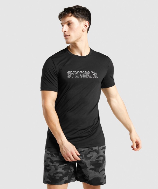 Sudaderas Gymshark Arrival Graphic Hombre Negros | fnzyFFDVMmy