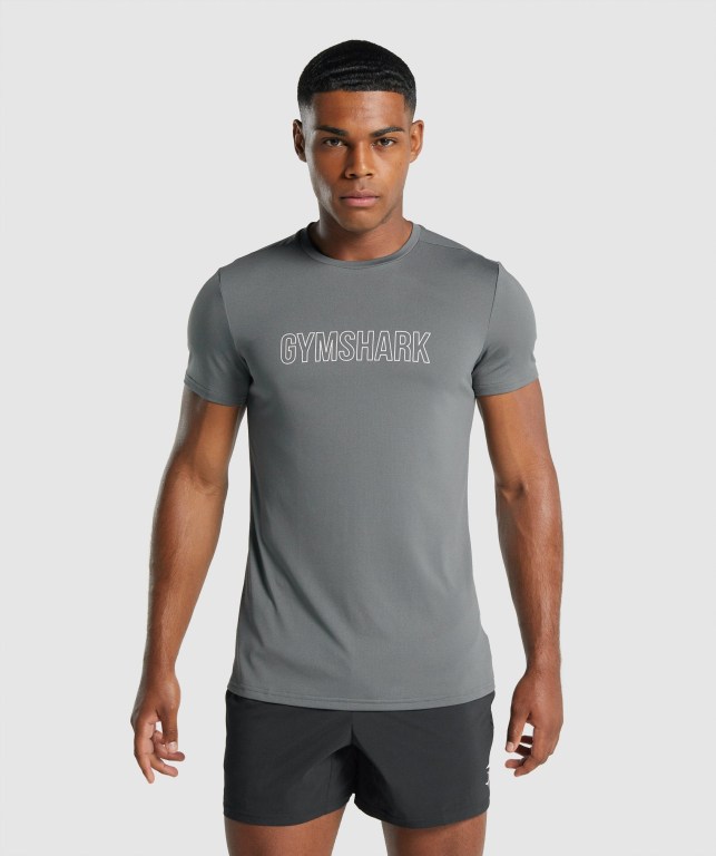 Sudaderas Gymshark Arrival Graphic Hombre Grises | nKXffIhIxwa