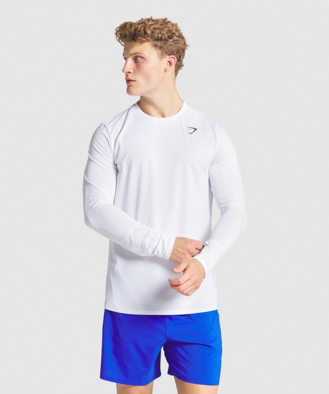 Sudaderas Gymshark Arrival Hombre Blancos | 1YfTgeIOKxP