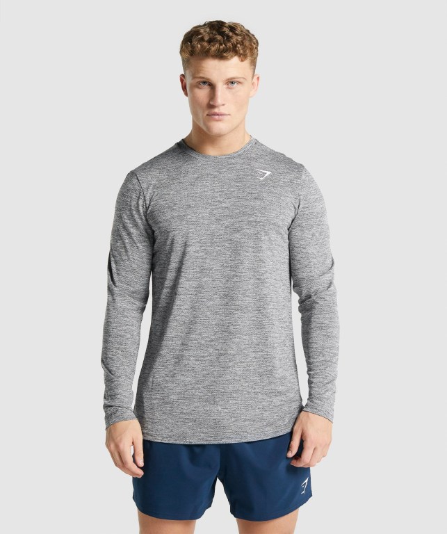 Sudaderas Gymshark Arrival Marl Hombre Grises | 1wTi1HxBvgH