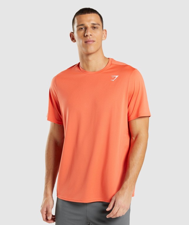 Sudaderas Gymshark Arrival Regular Fit Hombre Naranjas | A7Tuz8jYqC9