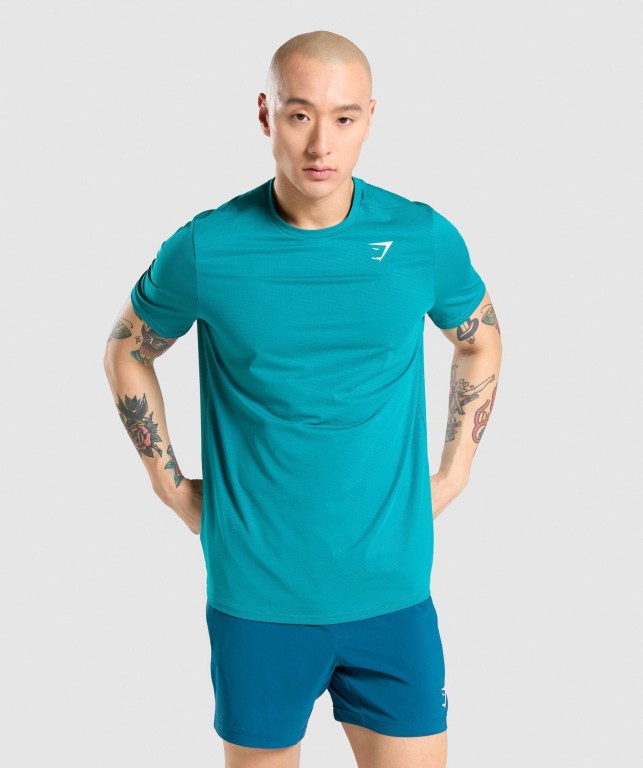 Sudaderas Gymshark Arrival Regular Fit Hombre Turquesa | MOOAPBOKhXG