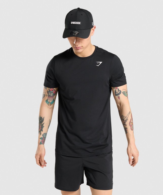 Sudaderas Gymshark Arrival Regular Fit Hombre Negros | SDqE9LUIGz6