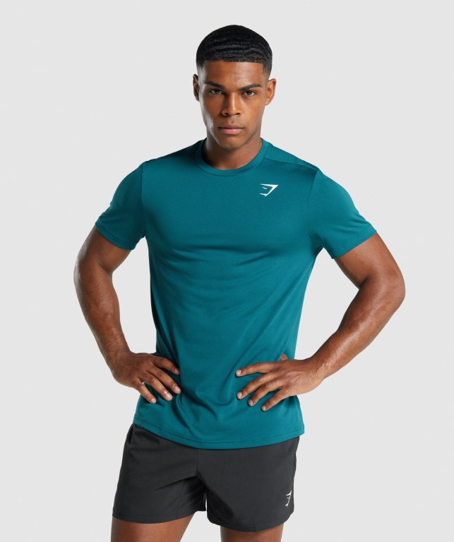 Sudaderas Gymshark Arrival Regular Fit Hombre Turquesa | nqLU18EJAWC