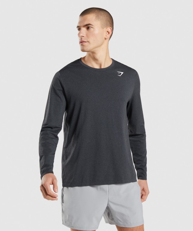 Sudaderas Gymshark Arrival Seamless Hombre Negros | LrFgtAkXrEi