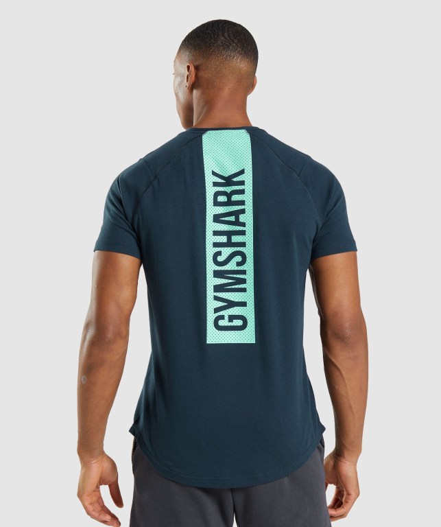 Sudaderas Gymshark Bold Hombre Azul Marino | MPuqdeAy3x4