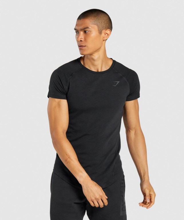 Sudaderas Gymshark Bold Hombre Negros | iT2h8es9LbE