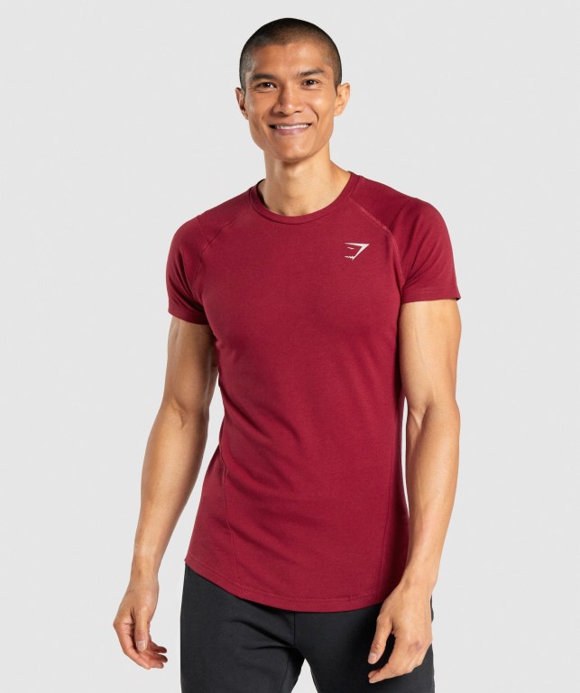 Sudaderas Gymshark Bold Hombre Vino | vvZCghE6cpk