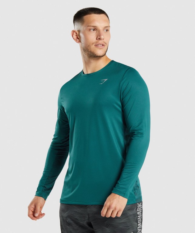 Sudaderas Gymshark Deporte Hombre Turquesa | HuqK4Sj9pZG