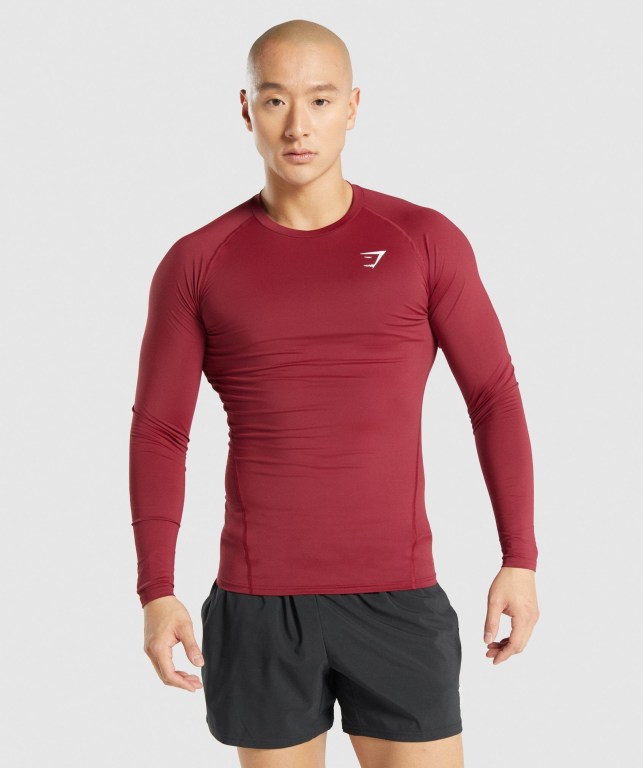 Sudaderas Gymshark Element Baselayer Hombre Vino | yfJmCsXfakw