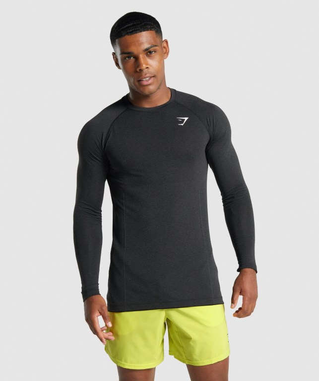 Sudaderas Gymshark Vital Light seamless Hombre Negros | MuyDnCXHxG1