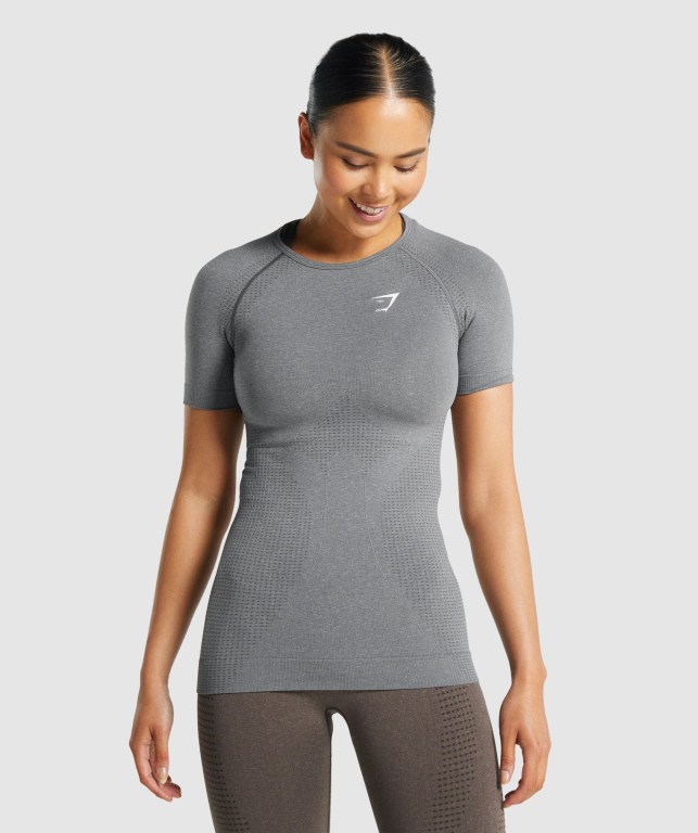 Sudaderas Gymshark Vital Seamless 2.0 Mujer Grises | eRA3w37zlfa