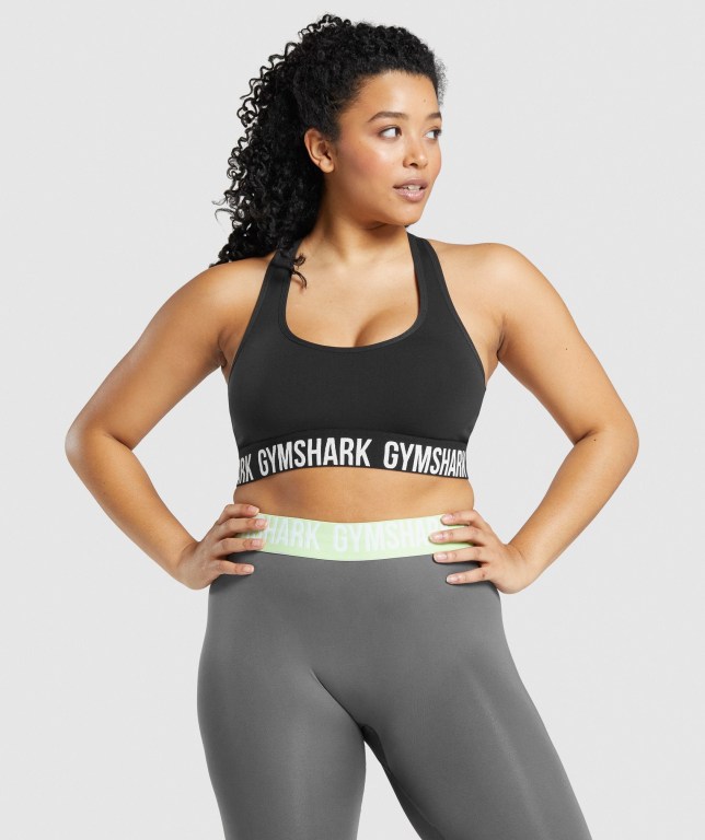 Sujetadores Deportivos Gymshark Fit Seamless Sports Bra Mujer Negros | 7doK8W7q62u