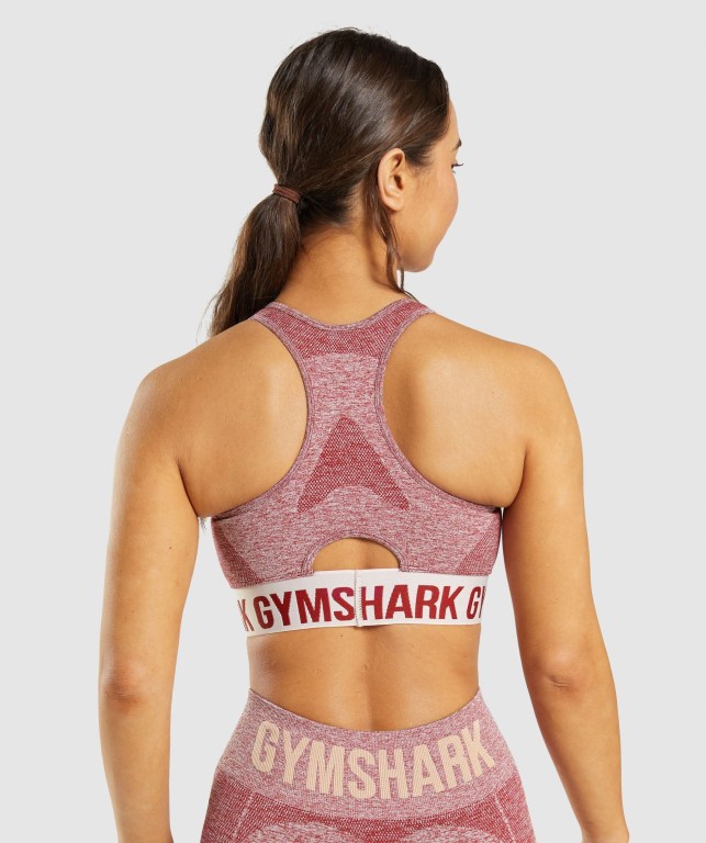 Sujetadores Deportivos Gymshark Flex Sports Bra Mujer Vino | 1UjOWeg9Naq