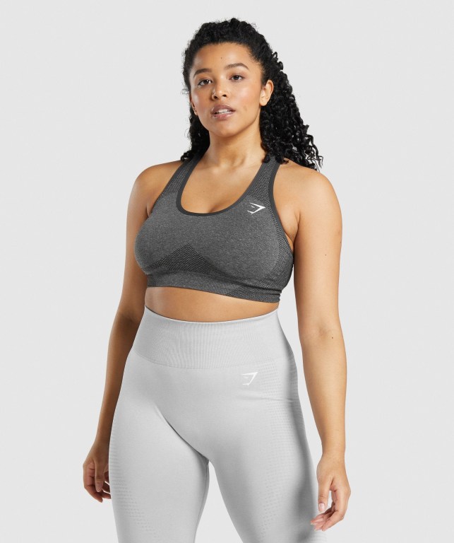 Sujetadores Deportivos Gymshark Vital Seamless 2.0 Sports Bra Mujer Grises | Iln4SmpAswT