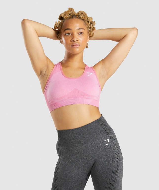 Sujetadores Deportivos Gymshark Vital Seamless 2.0 Sports Bra Mujer Rosas | M3EdnQClmDj