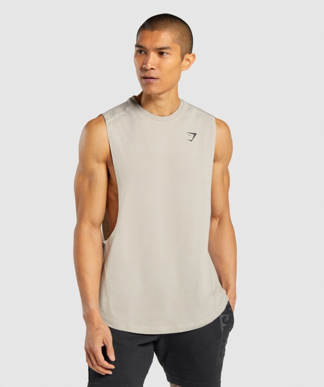 Tank Top Gymshark Bold Drop Arm Hombre Grises | 4GLUmH8ydHc