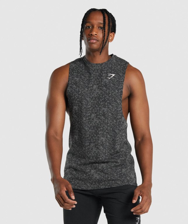 Tank Top Gymshark Critical 2.0 Drop Arm Hombre Grises | Jt7JFCoYBdN