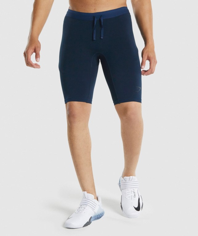 Bermudas Gymshark 315 1/2 Tight Hombre Azul Marino | wG7eZfutGUM