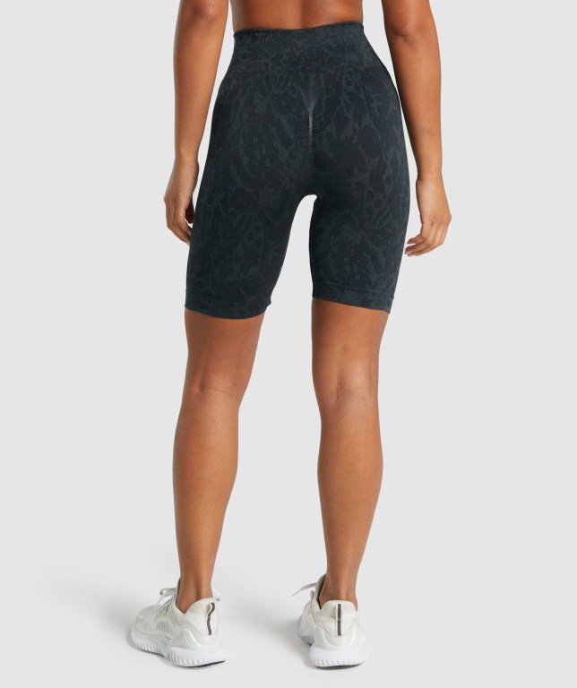 Bermudas Gymshark Adapt Animal Seamless Cycling Mujer Negros | iaFj4jzC59i