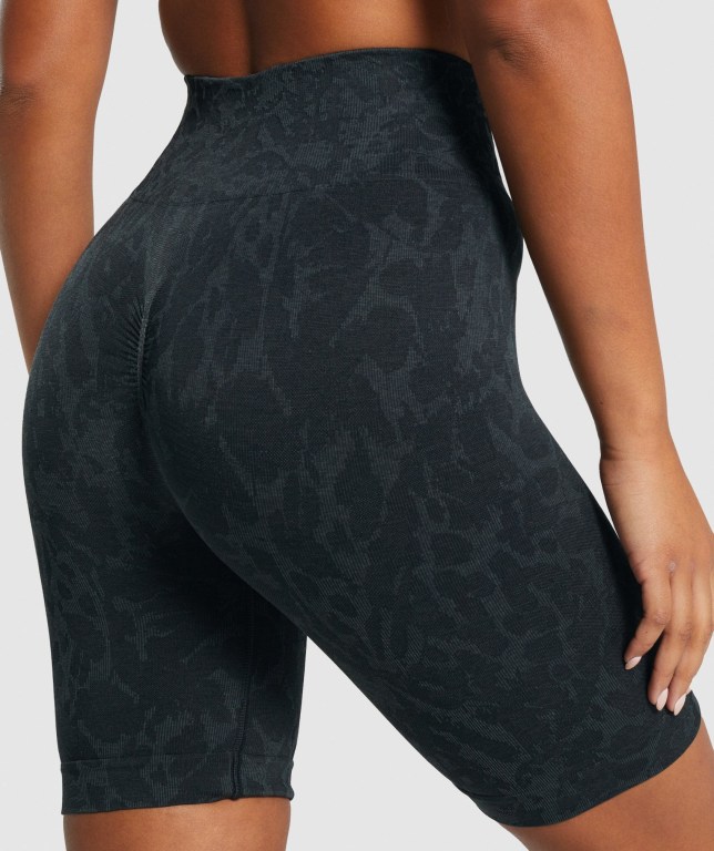 Bermudas Gymshark Adapt Animal Seamless Cycling Mujer Negros | iaFj4jzC59i