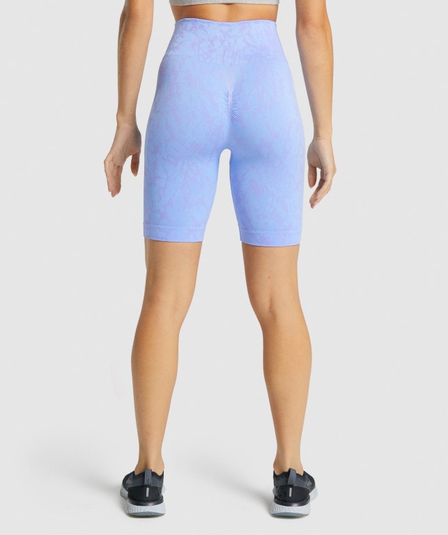 Bermudas Gymshark Adapt Animal Seamless Cycling Mujer Azules Claro | vnchuwGE1MR