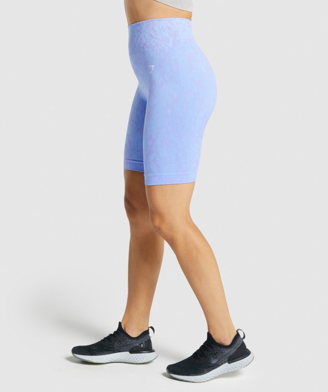 Bermudas Gymshark Adapt Animal Seamless Cycling Mujer Azules Claro | vnchuwGE1MR