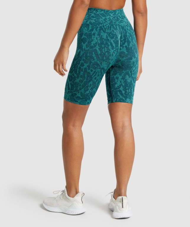 Bermudas Gymshark Adapt Animal Seamless Cycling Mujer Turquesa | yctxMUEpWBC