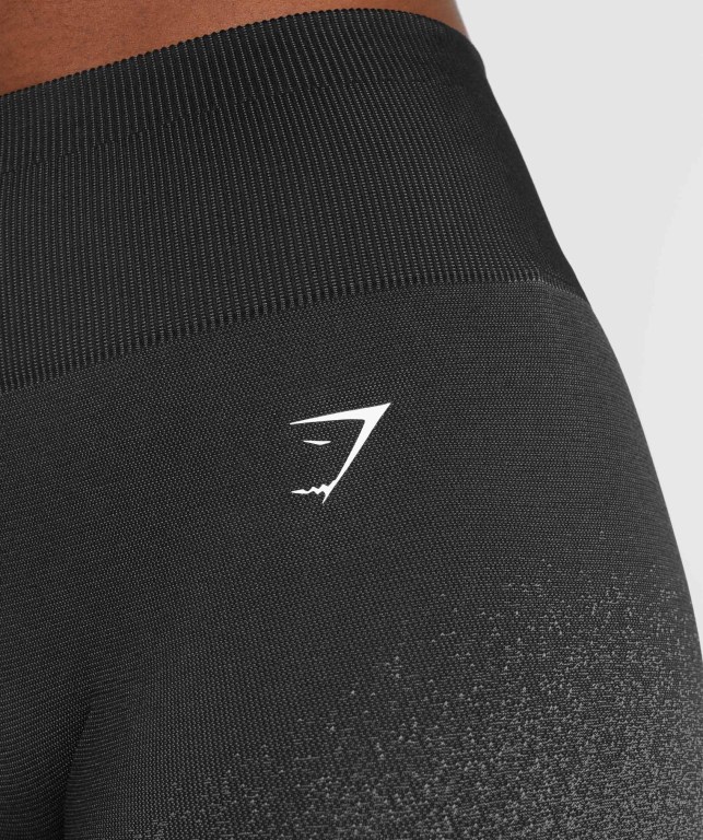 Bermudas Gymshark Adapt Ombre Seamless Cycling Mujer Negros Grises | IyKYjPuopZv