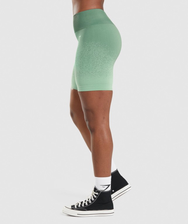 Bermudas Gymshark Adapt Ombre Seamless Cycling Mujer Verdes Verdes Claro | ce6oJGmbYw7