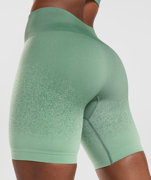 Bermudas Gymshark Adapt Ombre Seamless Cycling Mujer Verdes Verdes Claro | ce6oJGmbYw7