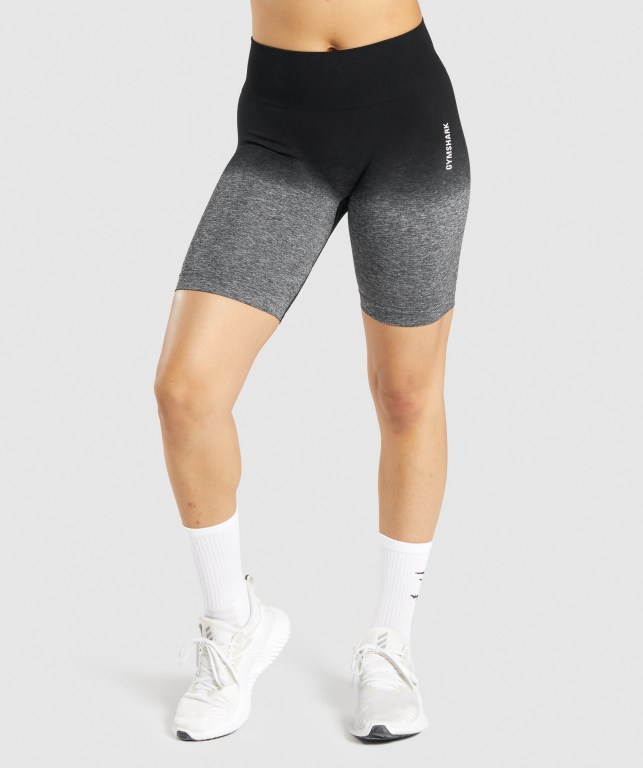 Bermudas Gymshark Adapt Ombre Seamless Mujer Negros Negros | t4BgY9MLg5k