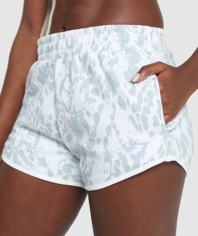 Bermudas Gymshark Animal Graphic Mujer Azules | 77IdWhN1VaH